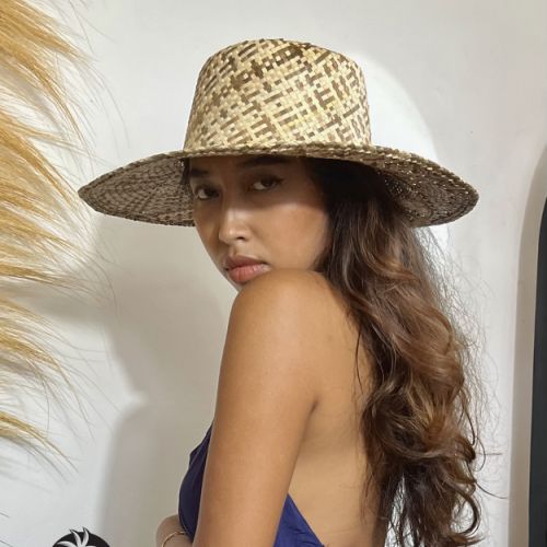 straw hat Bali Indonesia wholesale Lbrown