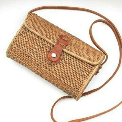Rattan handbags Bali Indonesia clutch wallet wholesale supplier