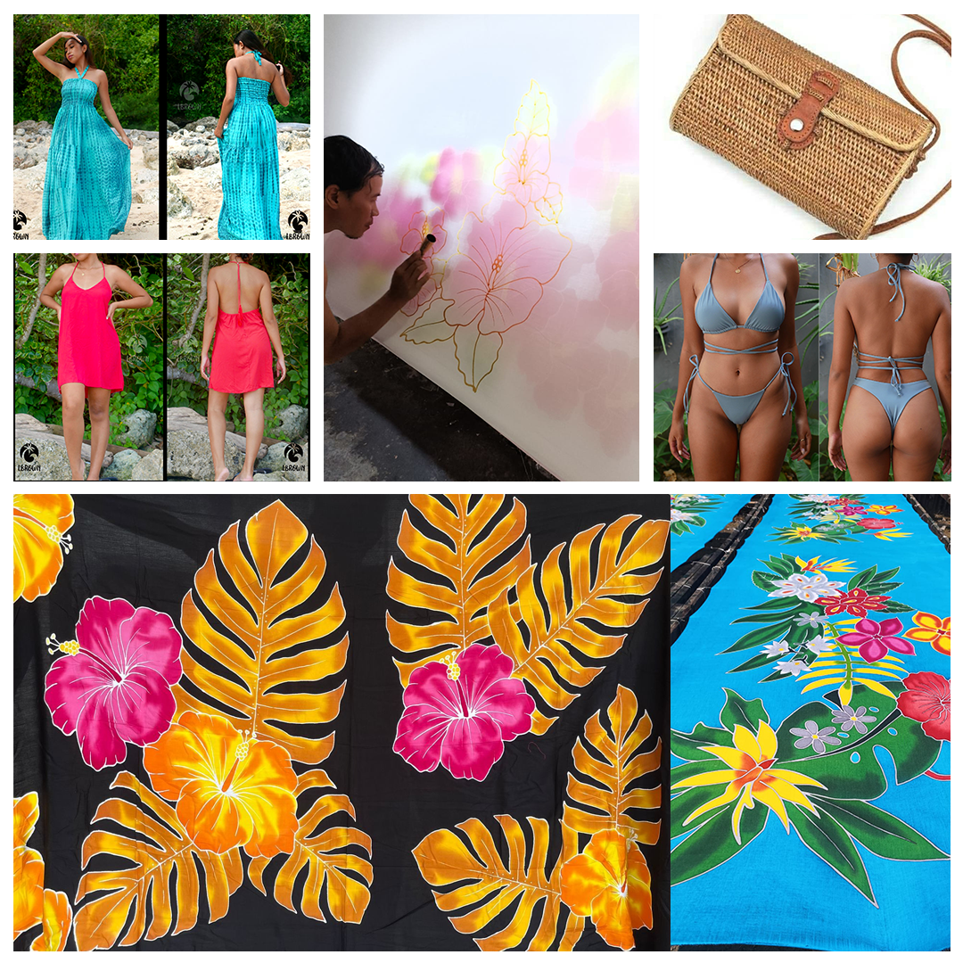 Garment supplier beachwear sarong batik Bali Indonesia